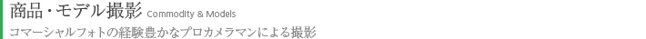 商品・モデル撮影